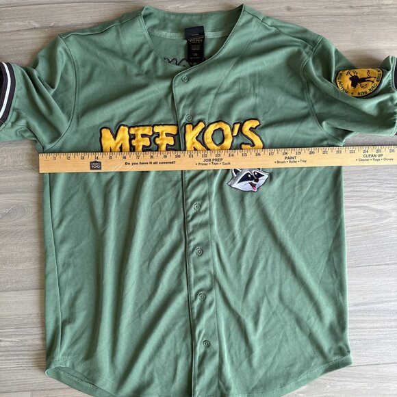 Unisex Disney Pocahontas Meeko Green Baseball Jersey Boxlunch Exclusive Large - Picture 7 of 10